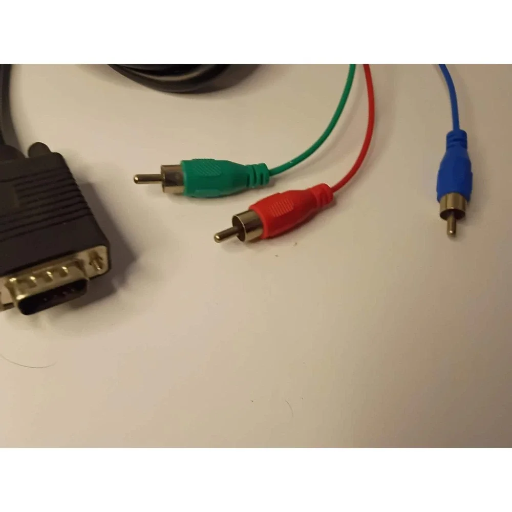 1.5m VGA to 3 RCA Cable VGA Component Cable Cord VGA RCA Adapter Converter